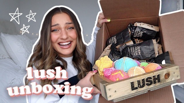 'WHAT\'S INSIDE A LUSH PR PACKAGE! ⚡️54 new bath bombs!'