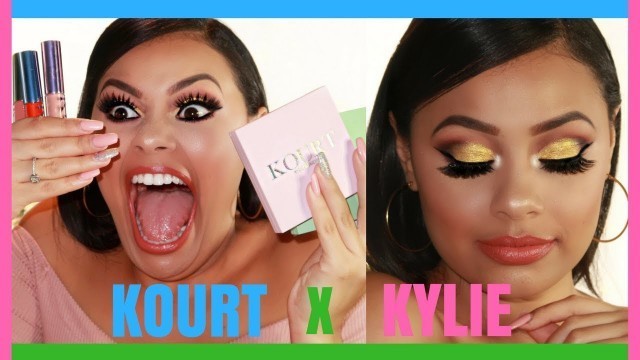 'KOURT x KYLIE COSMETICS First Impressions/Swatches/Tutorial | EVETTE SANTOS'