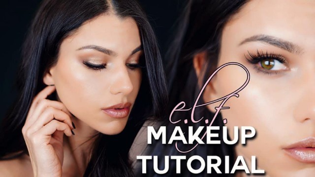 'E.L.F COSMETICS Makeup Tutorial Using E.L.F MAKEUP BRUSHES!'