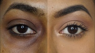 'HOW TO COVER DARK CIRCLES WITHOUT TURNING GREY | Indian /Brown /Dusky skintone'