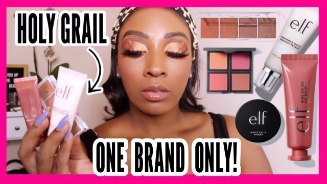 'HOLY GRAIL...ONE BRAND MAKEUP TUTORIAL USING ELF COSMETICS'