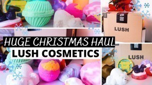 'CHRISTMAS HAUL 2020! | LUSH COSMETICS | Best bath bombs and bubble bars for Christmas'