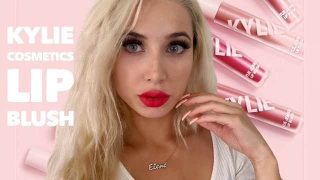 'Kylie Cosmetics new Lip blushes butterfly, I’m blushing, cherry on top  | first time trying review'