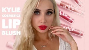 'Kylie Cosmetics new Lip blushes butterfly, I’m blushing, cherry on top  | first time trying review'