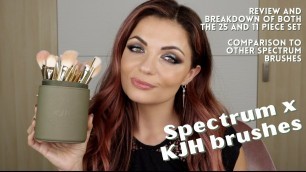 'SPECTRUM X KATIE JANE HUGHES BRUSHES | review and comparison of these cruelty free brush sets'