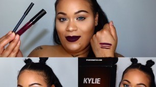 'KYLIE LIPKIT (KOURT K) REVIEW/FIRST IMPRESSION & SWATCHES | GLAMBYKIKI'