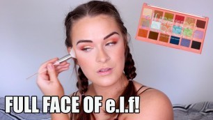 'FULL FACE of e.l.f Makeup!! | Drugstore Makeup Tutorial'