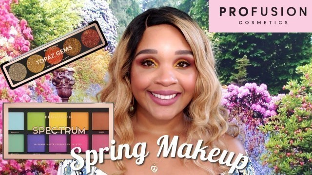 'Spring Makeup | Profusion Cosmetics Spectrum / Topaz Gems palette'