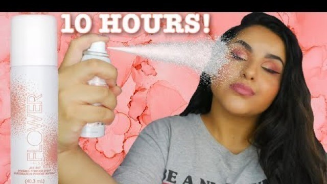 'Flower Beauty Jet Set Invisible Powder Spray Review & 10 Hour Wear Test!'