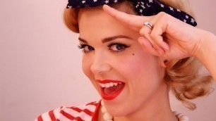 'Vintage Sailor Pinup Makeup'