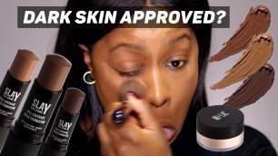 'LA BASE VISO FIRMATA MULAC COSMETICS SU PELLE SCURA + SWATCHES SLAY THE GAME FOUNDATION + TUTORIAL'