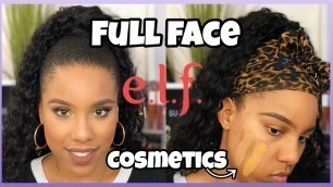 'FULL FACE TESTING NEW ELF COSMETICS MAKEUP| *ONE BRAND FALL MAKEUP TUTORIAL*| LaMonicas Lab'