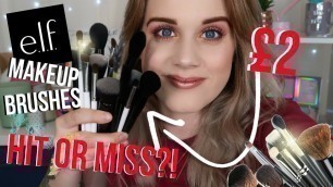 'HIT or MISS E.L.F MAKEUP BRUSHES?!  *REVIEW*'