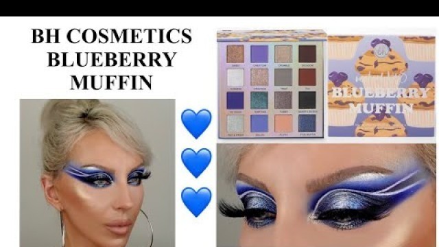 'BH COSMETICS BLUEBERRY MUFFIN PALETTE REVIEW, SWATHES, TUTORIAL'