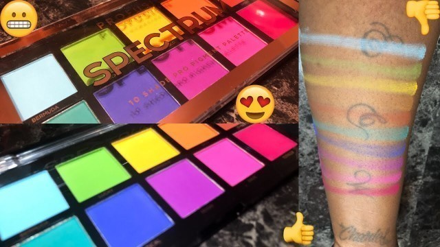 'Profusion Cosmetics ‘Spectrum’ Eyeshadow Palette  - LIVE SWATCHES | WOC'