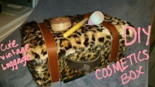 'DIY: Cosmetics Box (vintage Luggage)'