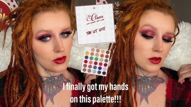 'Bh Cosmetics Miss Claus The Lit List palette tutorial— it’s finally mine!!!!'