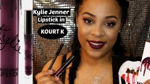 'Kylie Jenner Lip Kit in \"KOURT K\" Review♡'