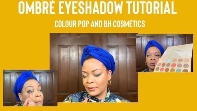 'Blue Ombré Eye Shadow Tutorial - Colour Pop - BH Cosmetics - Fenty Beauty - Cat Eye'