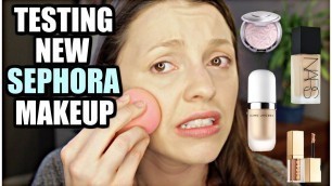 'TESTING NEW MAKEUP GRWM | Sephora Haul + GIVEAWAY'