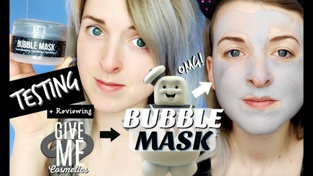 'BECOMING THE MARSHMALLOW MAN! (Give Me Cosmetics Bubble Mask Review) | Rachyreviews'