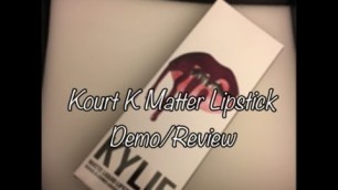 'Kylie Jenner Kourt K Matte Lip Kit Review'