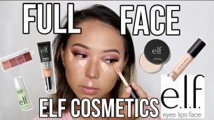 'FULL FACE - e.l.f. COSMETICS | Full Beat Using Affordable, Drugstore Makeup and C.C. Cream Wear Test'