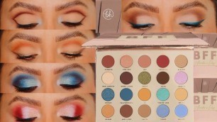 '5 LOOKS 1 PALETTE | BH COSMETICS BFF ELSY & ALONDRA | MagdalineJanet'