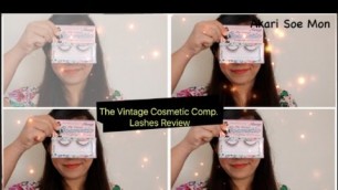 'The Vintage Cosmetic Company , Nancy Lashes Review | Akari Tries & Test it'