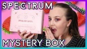 'Best Makeup Mystery Box Ever? | Spectrum Strawberries & Cream Mystery Box | Makeup & Brushes'