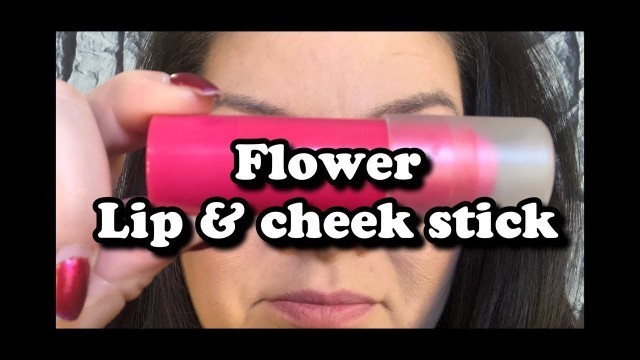 'FLOWER  Kiss Me Twice Lip/Cheek Chubby in CAN\'T RE-FUCHSIA Tutorial'