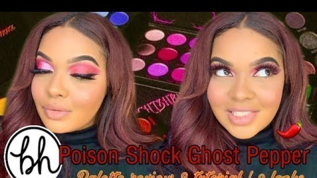 'BH COSMETICS POISON SHOCK GHOST PEPPER PALETTE REVIEW & TUTORIAL | 2 LOOKS'