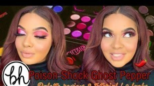 'BH COSMETICS POISON SHOCK GHOST PEPPER PALETTE REVIEW & TUTORIAL | 2 LOOKS'