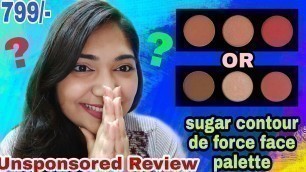 'Best Sugar Cosmetics Bronzer pallete review  // Which one should you buy   // \"UNSPONSORED\"'