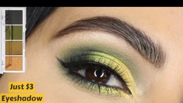 'Elf Bite Size Eyeshadow Hot Jalapeno Tutorial | St Patricks\'s Day Makeup 2020 | Hooded Eyes'