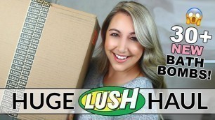 'ULTIMATE LUSH BATH BOMB HAUL | 30+ NEW Lush Bath Bombs | Spring 2019!'