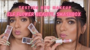 'Testing New Makeup l Brown smokey eye | Elf cosmetics, Flower beauty + more #elfcosmetics'