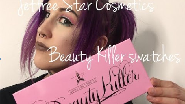 'Jeffree Star Cosmetics Beauty Killer Palette Swatches/First Impression!!'