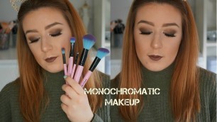 'Monochromatic Makeup - Brown | NEW Spectrum Brushes'