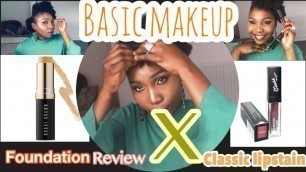 'BASIC MAKEUP WITH BOBBYBROWN FOUNDATION AND CLASSIC LIPSTICK'