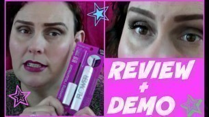 'Flower Beauty New Volumizing Mascara with 3- Way Brush Review And Demo'