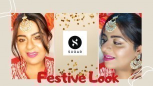 'Perfect Indian Festive Makeup Looks || Using One Brand SUGAR COSMETICS|| Menka Punjabi'