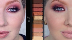 'New ELF Makeup Tutorial | Rose Gold Sunset Palette'