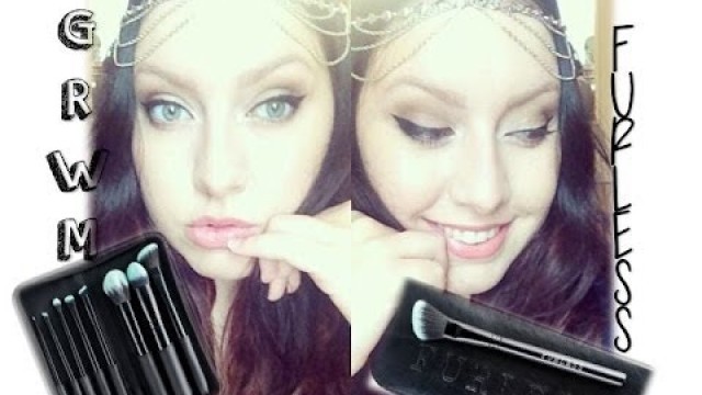 '♡ GRWM Furless Review! ♡ Black Beauty Makeup Brush Set'