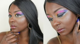 'INSPIRED SPECTRUM MAKEUP LOOK FT. ELECTRIC OBSESSIONS BY HUDA BEAUTY | YourGirlSudanny ♥'