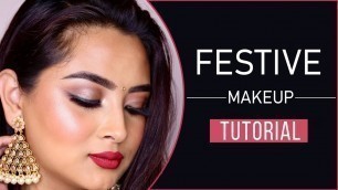 'How To Festive Makeup | Simple Indian Makeup Tutorial | SUGAR Cosmetics | Glam Transformation'