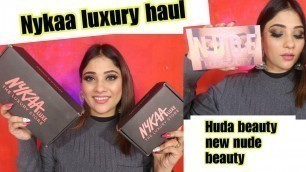 'My 2020 Nykaa haul || huda beauty ,mac, nykaa.'