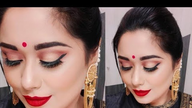 'SIMPLE, Easy Indian Wedding Guest Makeup | Full Face of @SUGAR Cosmetics | #shorts'