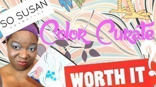 'JANUARY 2019 SO SUSAN COSMETICS COLOR CURATE BEAUTY BOX UNBOXING! 1 SUBSCRIBER! THANK YOU!'