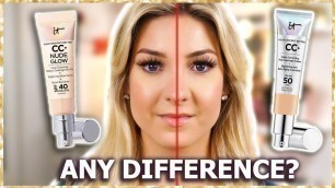 'It Cosmetics CC NUDE GLOW vs CC ORIGINAL | How do they compare?'